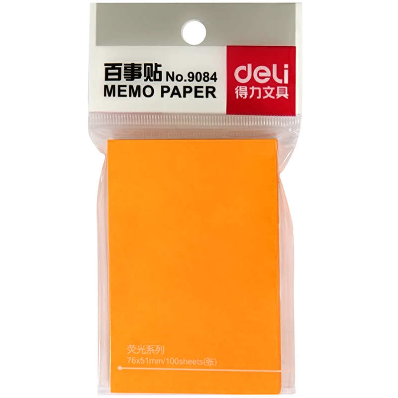 得力（deli） 9084 熒光紙百事貼/便條紙76×51mm 12本裝_http://www.bzsa.cn/img/images/C201902/1551161538730.jpg