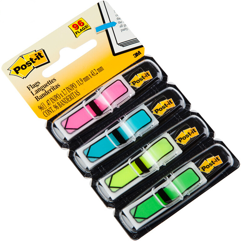 3M（Post-it） 684-ARR4 箭頭指示標(biāo)簽/報(bào)事貼 24片*4色/包_http://www.bzsa.cn/img/images/C201902/1551164402002.jpg