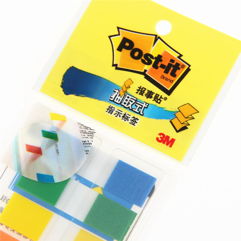3M（Post-it） 683-5CF 透明抽取式指示標(biāo)簽 12*44mm 20張*5色/包