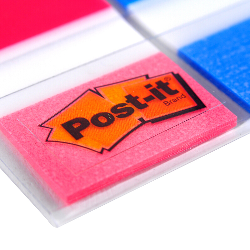 3M（Post-it） 680-2PK-1 透明指示標(biāo)簽/報(bào)事貼 紅藍(lán) 20張*2色/包_http://www.bzsa.cn/img/images/C201902/1551167817153.jpg