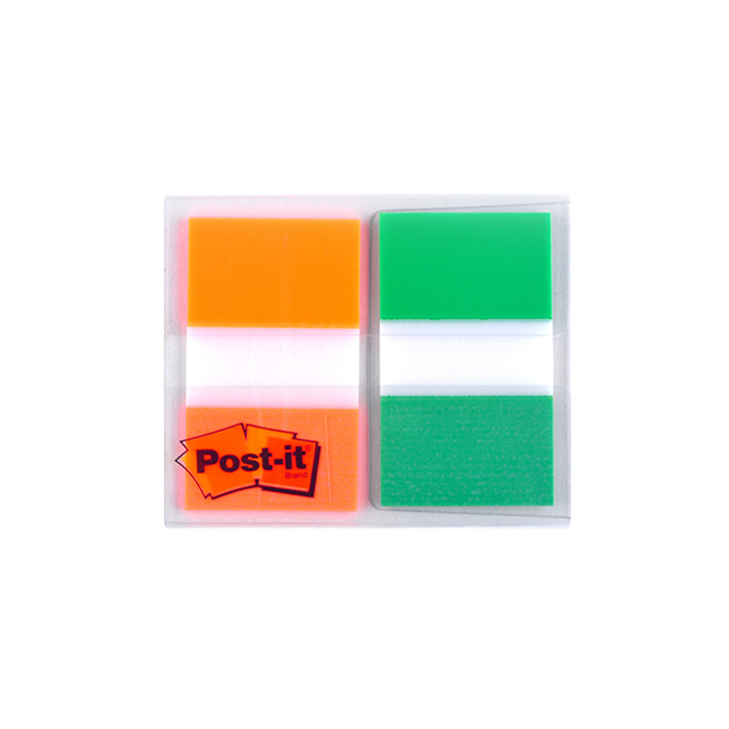 3M（Post-it） 680-2PK-2 透明指示標(biāo)簽/報(bào)事貼 綠橙 20張*2色/包_http://www.bzsa.cn/img/images/C201902/1551170435024.jpg
