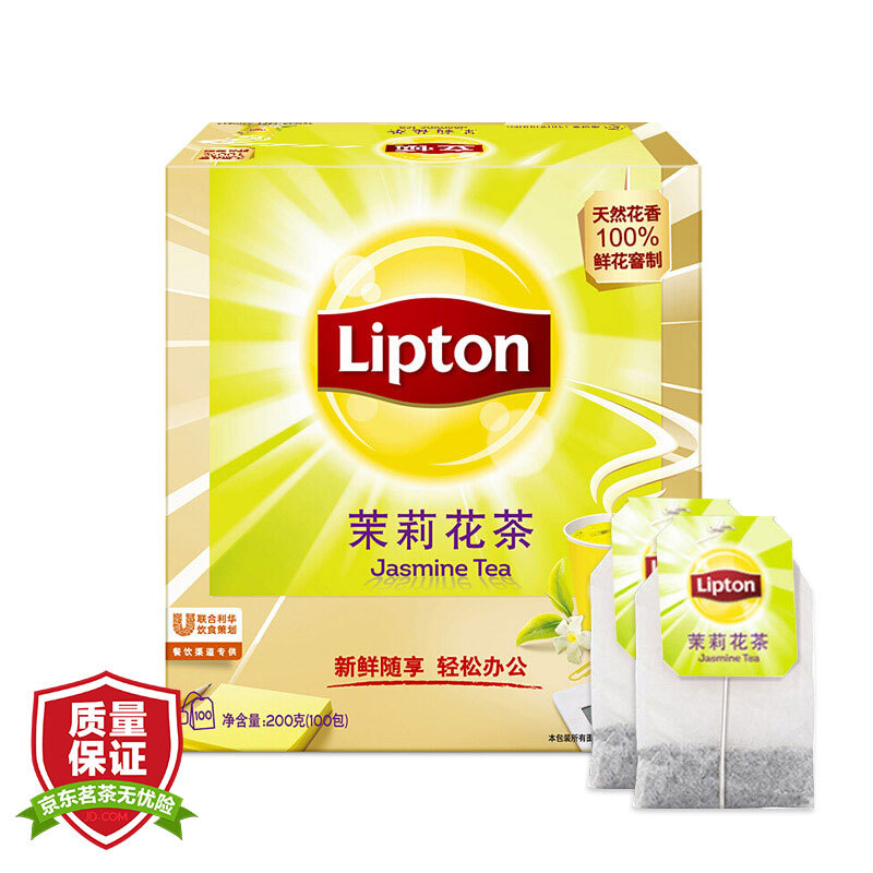 立頓（Lipton） 茶葉 100包200g 袋泡茶茶包(茉莉花茶)_http://www.bzsa.cn/img/images/C201902/1551337927691.jpg