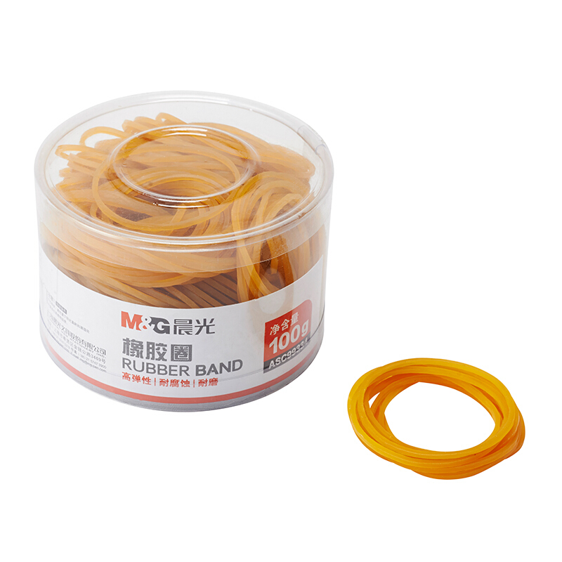 晨光（M&G） ASC99334  辦公橡膠圈 橡皮筋 乳膠圈 筒裝皮筋100g _http://www.bzsa.cn/img/images/C201903/1551688547101.jpg