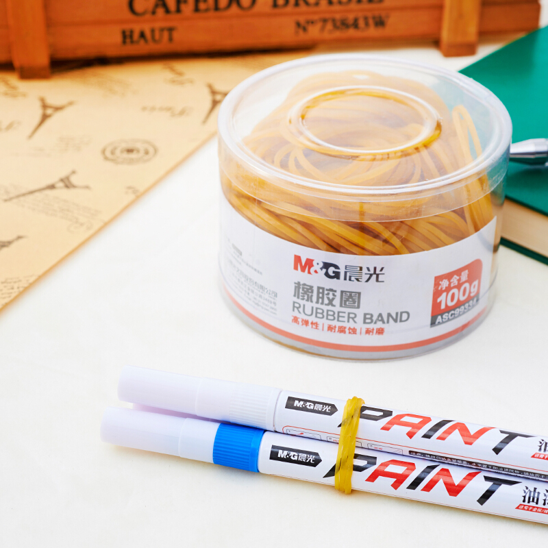 晨光（M&G） ASC99334  辦公橡膠圈 橡皮筋 乳膠圈 筒裝皮筋100g _http://www.bzsa.cn/img/images/C201903/1551688547132.jpg