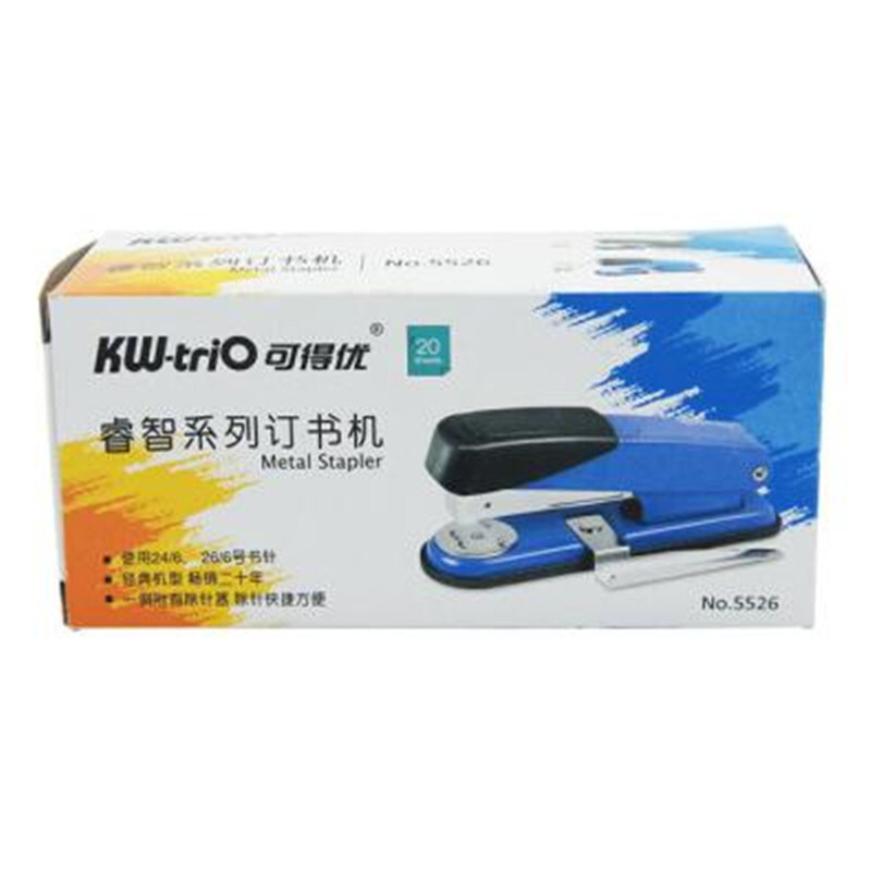 可得優(yōu)（KW-triO） 5526  12#訂書(shū)機(jī) 訂書(shū)器 附起釘器 顏色隨機(jī)_http://www.bzsa.cn/img/images/C201903/1551774394460.jpg