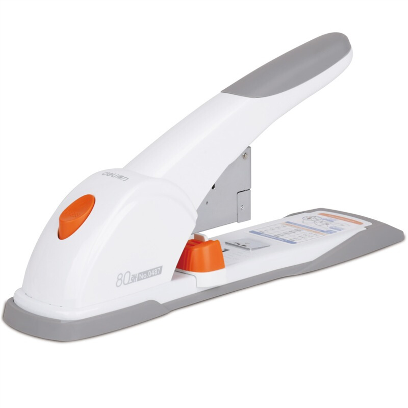 得力（deli） 0487  重型厚層訂書機(jī)(80張)(236-2313) 白色_http://www.bzsa.cn/img/images/C201903/1551776906986.jpg