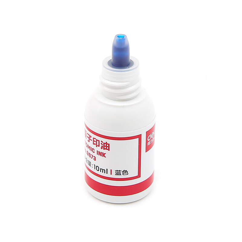 得力（deli） 9873 原子快干印油 印泥 10ml(藍色)_http://www.bzsa.cn/img/images/C201903/1552008474325.jpg