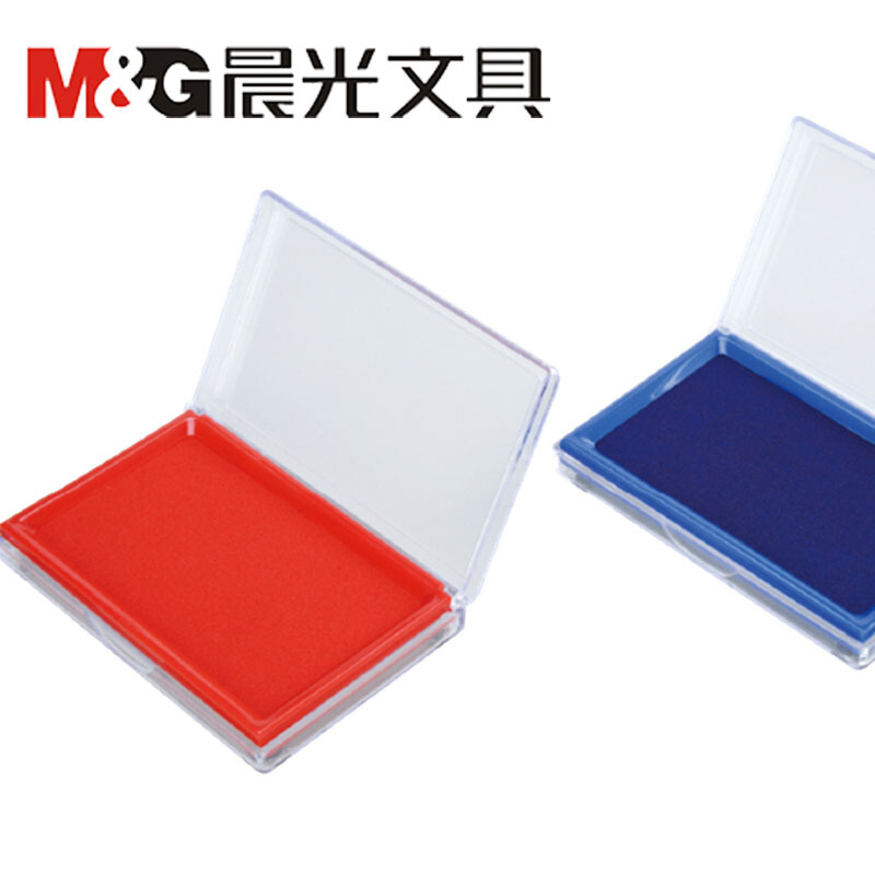 晨光（M&G） AYZ97513 財務(wù)專用方形透明快干印臺印泥138*88mm(藍色)_http://www.bzsa.cn/img/images/C201903/1552026369787.jpg