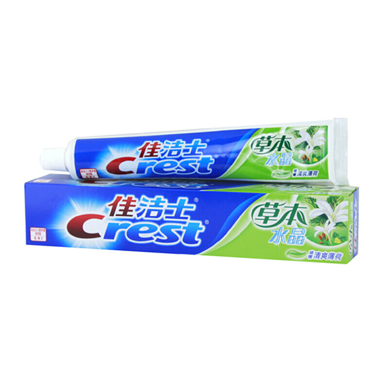 佳潔士（CREST） 草本水晶牙膏（清爽薄荷香型）90g_http://www.bzsa.cn/img/images/C201903/1552036235088.jpg