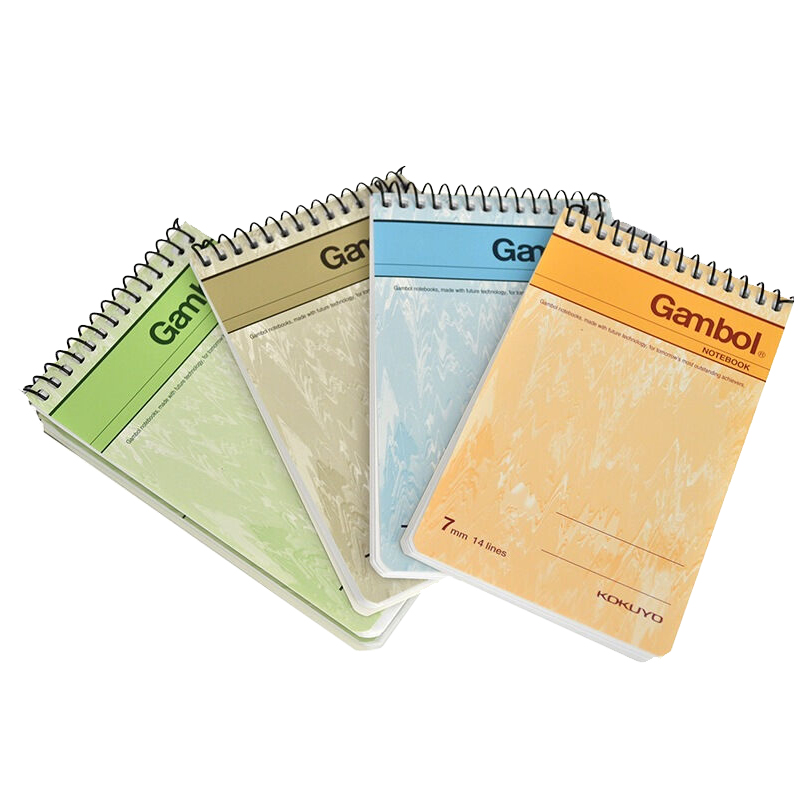渡邊（Gambol） SA7506 螺旋豎翻筆記本 A7/50頁 24本/包 (本)_http://www.bzsa.cn/img/images/C201903/1552284213884.jpg