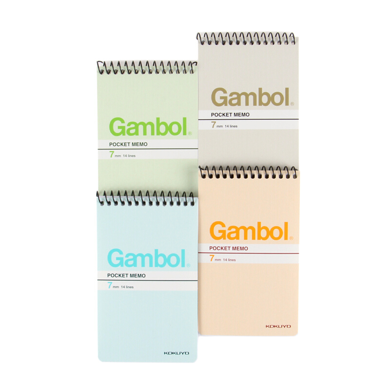 渡邊（Gambol） SA7506 螺旋豎翻筆記本 A7/50頁 24本/包 (本)_http://www.bzsa.cn/img/images/C201903/1552284213904.jpg