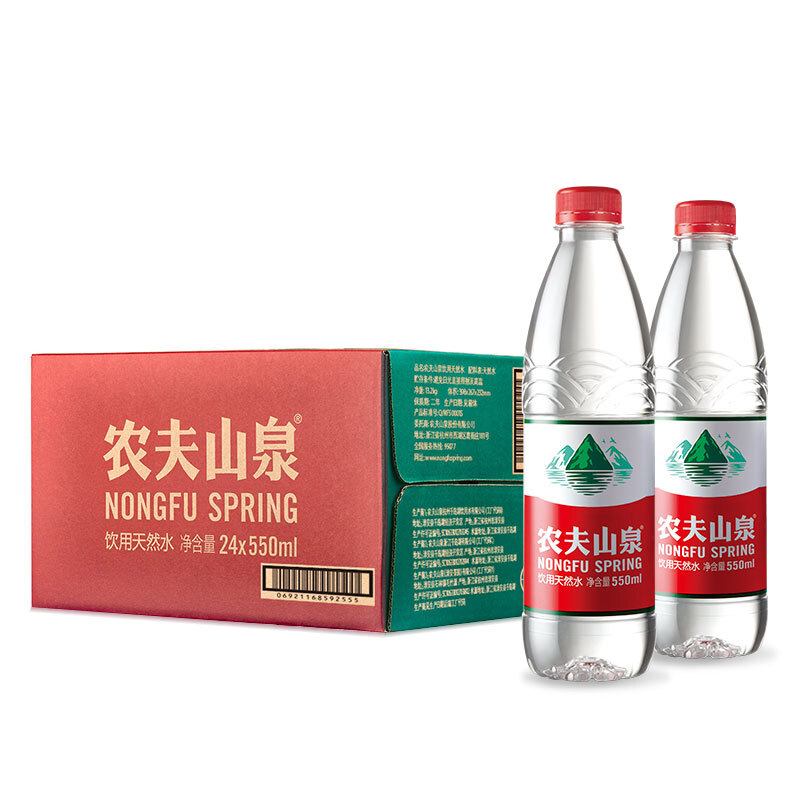 農(nóng)夫山泉（NONGFU SPRING） 550ml  飲用天然水 1*24瓶 整箱_http://www.bzsa.cn/img/images/C201903/1552381947254.jpg