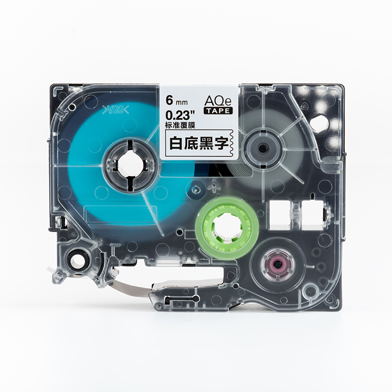 愛墨 AQe-131（12mm）標(biāo)準(zhǔn)覆膜標(biāo)簽打印機(jī)色帶 紅底黑字_http://www.bzsa.cn/img/images/C201907/1564102878854.jpg
