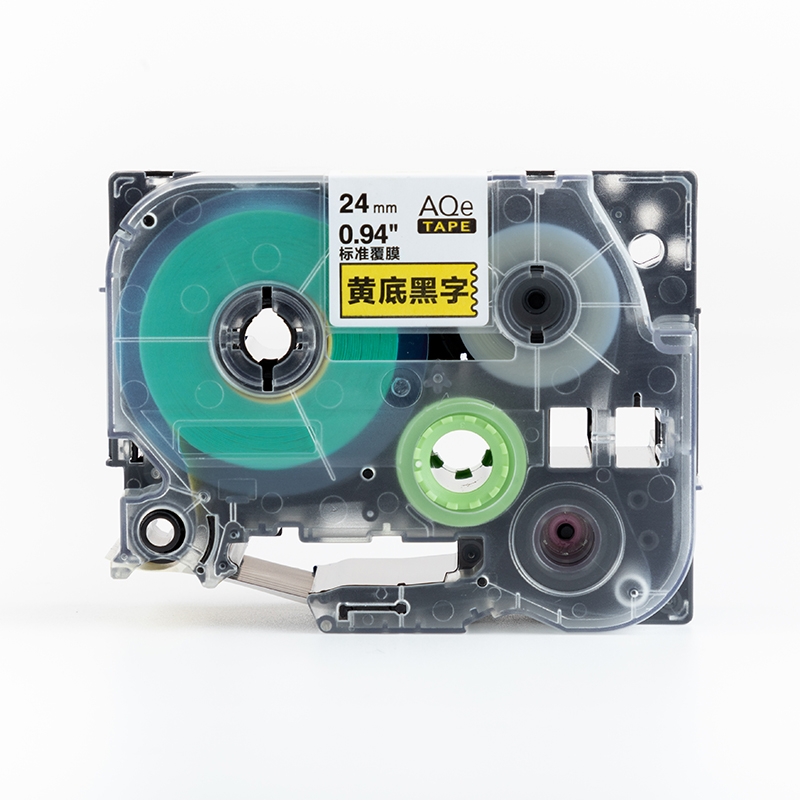 愛墨 AQe-651（24mm）標(biāo)準(zhǔn)覆膜標(biāo)簽打印機(jī)色帶  白底黑字