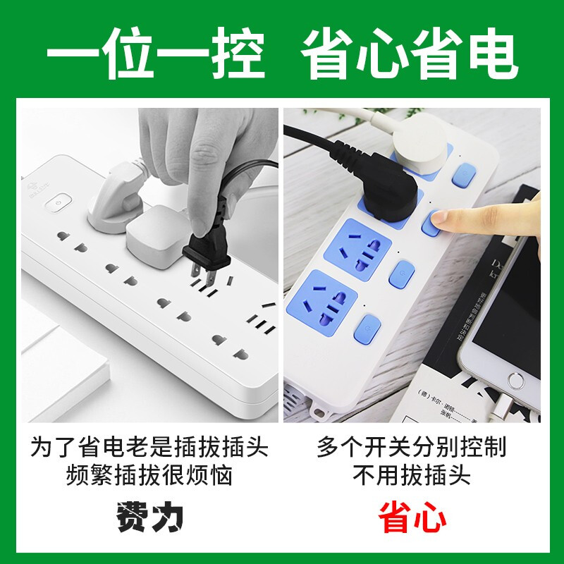 公牛（BULL）獨立開關(guān)插座5米6插位6開關(guān)帶過載保護(hù)GN-313_http://www.bzsa.cn/img/images/C201910/1571194357699.jpg