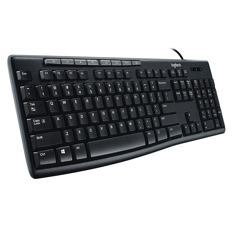 羅技（Logitech）K200 鍵盤 有線鍵盤 辦公鍵盤 全尺寸 黑色_http://www.bzsa.cn/img/images/C201910/1572506200442.jpg