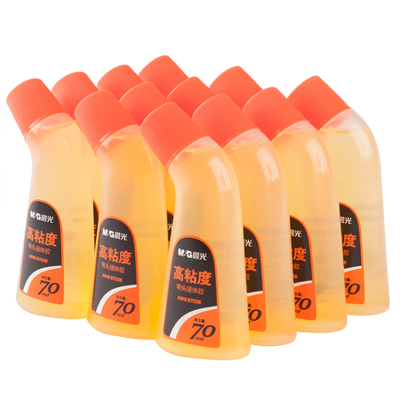晨光（M&G）AWG97038 高粘度彎頭液體膠水70ml12支/盒