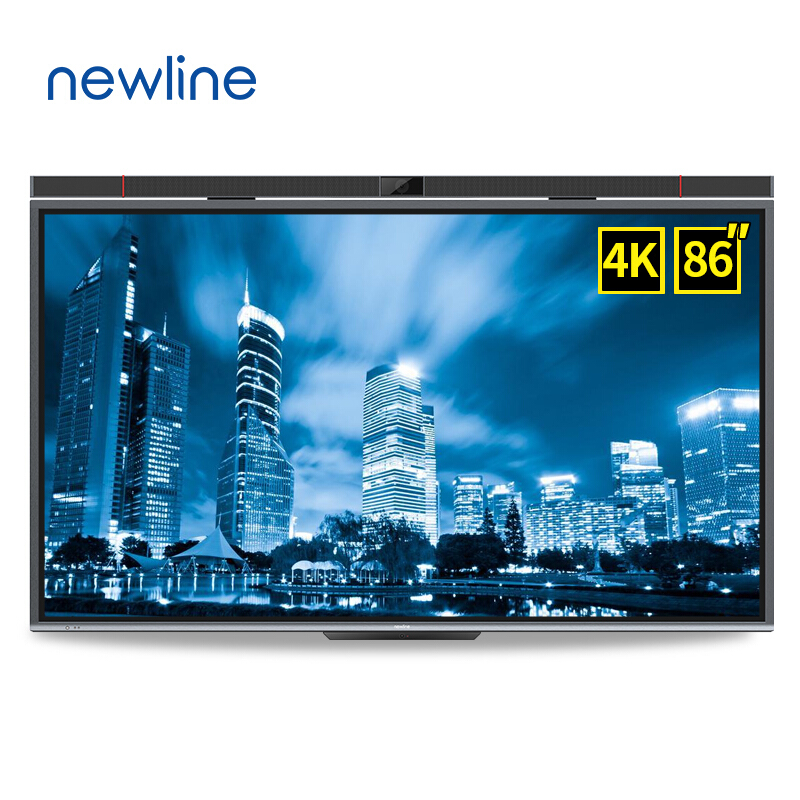 鴻合newline會(huì)議平板極系列 86英寸4K視頻會(huì)議大屏解決方案一體機(jī) TT-8619PTC 86英寸 4K