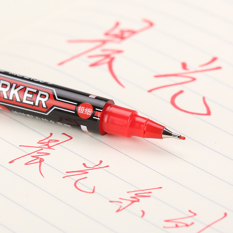 晨光（M&G） MG 2130 小雙頭油性記號(hào)筆 單支裝（紅色）_http://www.bzsa.cn/img/images/C202008/1598340415238.jpg