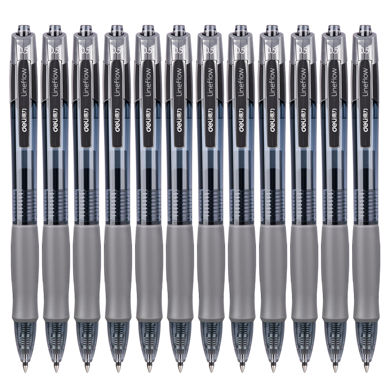得力（deli）S08 按動子彈頭中性筆 黑色簽字筆 0.5mm 12支/盒_http://www.bzsa.cn/img/images/C202009/1599199480447.jpg