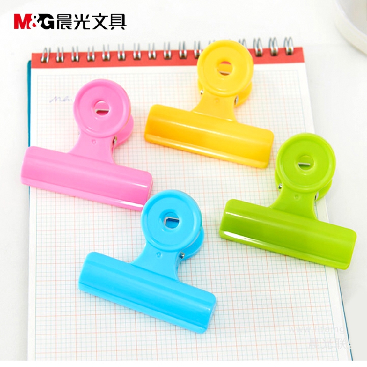 晨光（M&G） ABS92751 彩色塑膠票夾票據(jù)夾 64mm 5只袋 _http://www.bzsa.cn/img/images/C202009/1600147313349.jpg