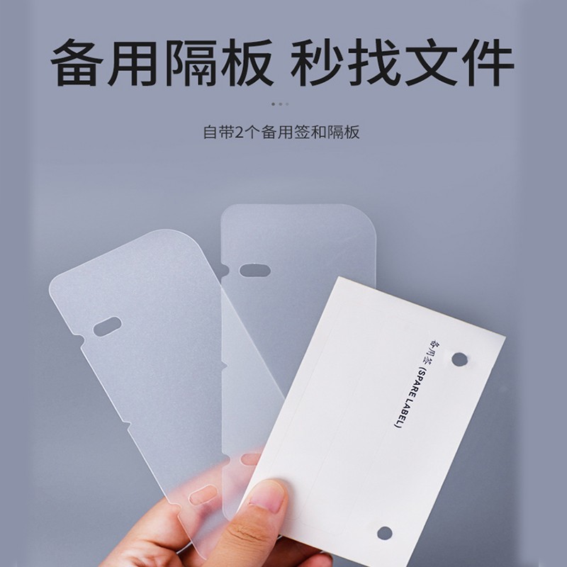 得力（deli） PE110-T A4打孔透明文件夾 半透明色_http://www.bzsa.cn/img/images/C202009/1600852319842.jpg