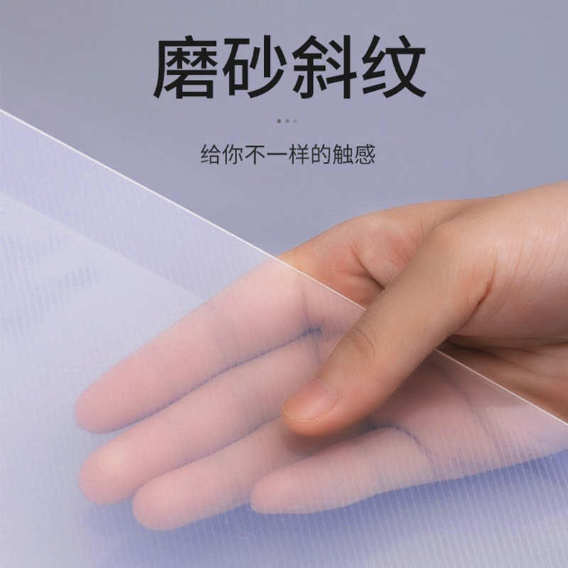 得力（deli） PE110-T A4打孔透明文件夾 半透明色_http://www.bzsa.cn/img/images/C202009/1600852321372.jpg