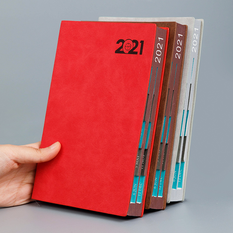 朗捷 2021年 日程本 A5 效率手冊(cè) 紅色（2021年單本）_http://www.bzsa.cn/img/images/C202012/1606807607934.jpg