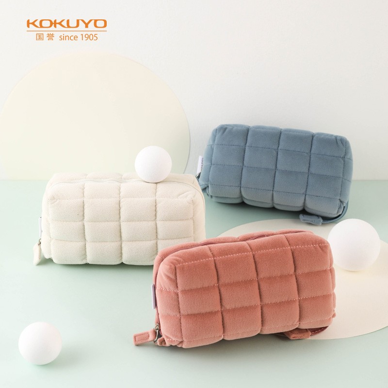 國譽（KOKUYO）學生辦公收納包枕枕包滌綸帆布筆袋淺粉中號WSG-KUK261LP_http://www.bzsa.cn/img/images/C202110/1634277415150.jpg