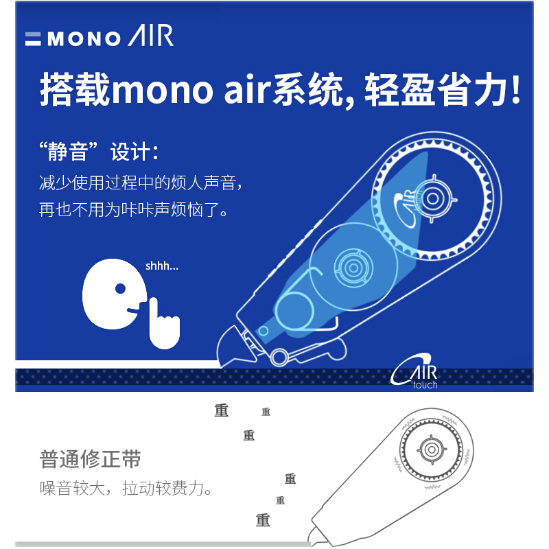 TOMBOW蜻蜓修正帶多彩涂改帶替芯可換長10M 黑色本體九個裝CT-CAX5C_http://www.bzsa.cn/img/images/C202110/1634278350869.jpg