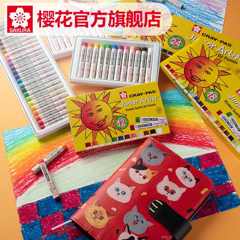 櫻花（SAKURA) 小太陽(yáng)油畫(huà)棒48色重彩油畫(huà)棒套裝 XEP48C_http://www.bzsa.cn/img/images/C202203/1646291199892.jpg