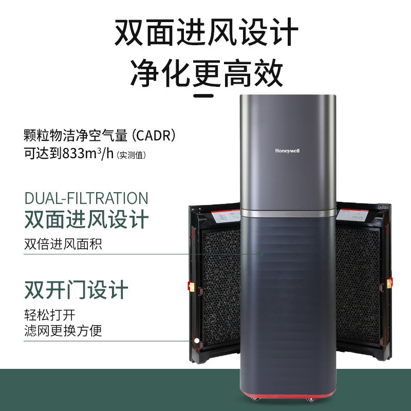 霍尼韋爾（Honeywell） KJ810G93G空氣凈化器 商務辦公除甲醛 大空間除霧霾凈化器遙控款_http://www.bzsa.cn/img/images/C202204/1648864602319.jpg
