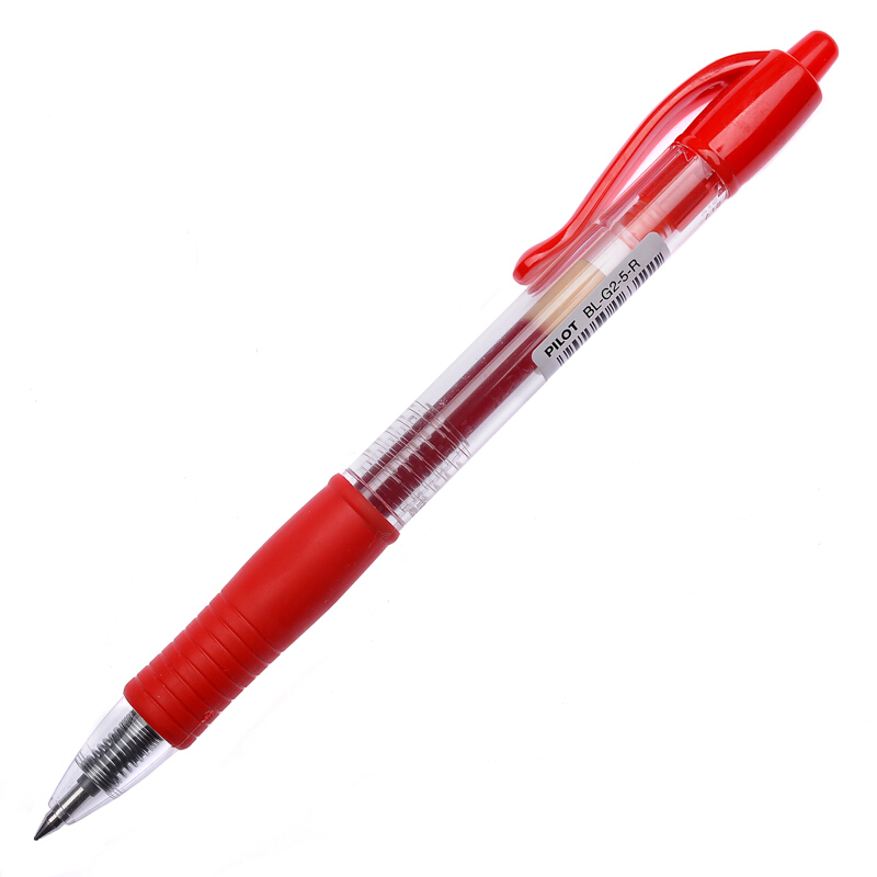 百樂（PILOT）BL-G2-5-R 按動中性筆啫喱筆 簽字筆0.5mm 12支/盒 (紅色) _http://www.bzsa.cn/img/sp/100/c71b52a7-e8c7-4543-91dd-e77bf00453c0.jpg