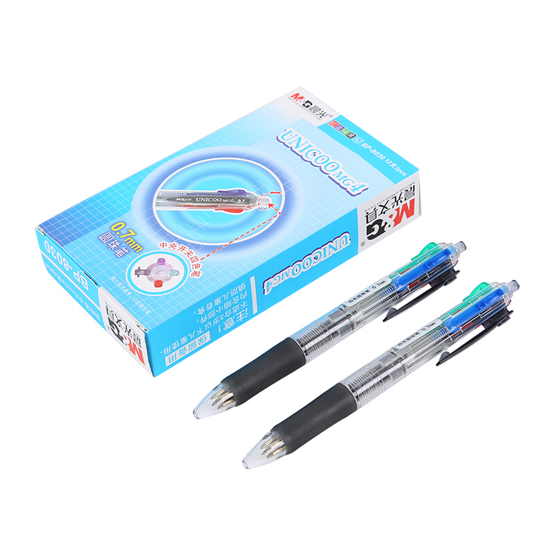 晨光（M&G） BP8030 四色子彈頭按動圓珠筆 多功能中油筆原子筆0.7mm,12支/盒_http://www.bzsa.cn/img/sp/101/ff859beb-e1e4-4452-985f-7dff551637e0.jpg