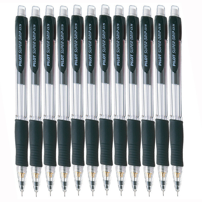 百樂（PILOT） H-185-SL 自動鉛筆 透明筆桿0.5mm（黑色）