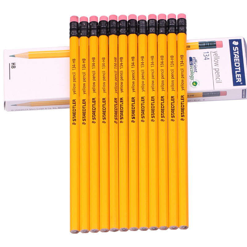 施德樓（Staedtler） 134 黃桿鉛筆 帶橡皮頭 12支裝（HB）_http://www.bzsa.cn/img/sp/102/678471d3-11df-4155-8d50-decb06d3cf97.jpg