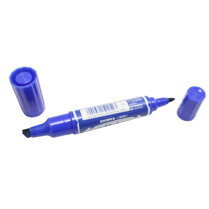斑馬（ZEBRA） MO-150-MC-BK 大雙頭記號(hào)筆 1支裝 2.0~4.0mm (藍(lán)色) 