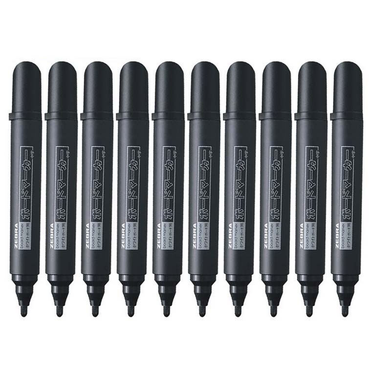 斑馬（ZEBRA） YYR1 白板筆 可擦筆 圓嘴環(huán)保型（黑色）