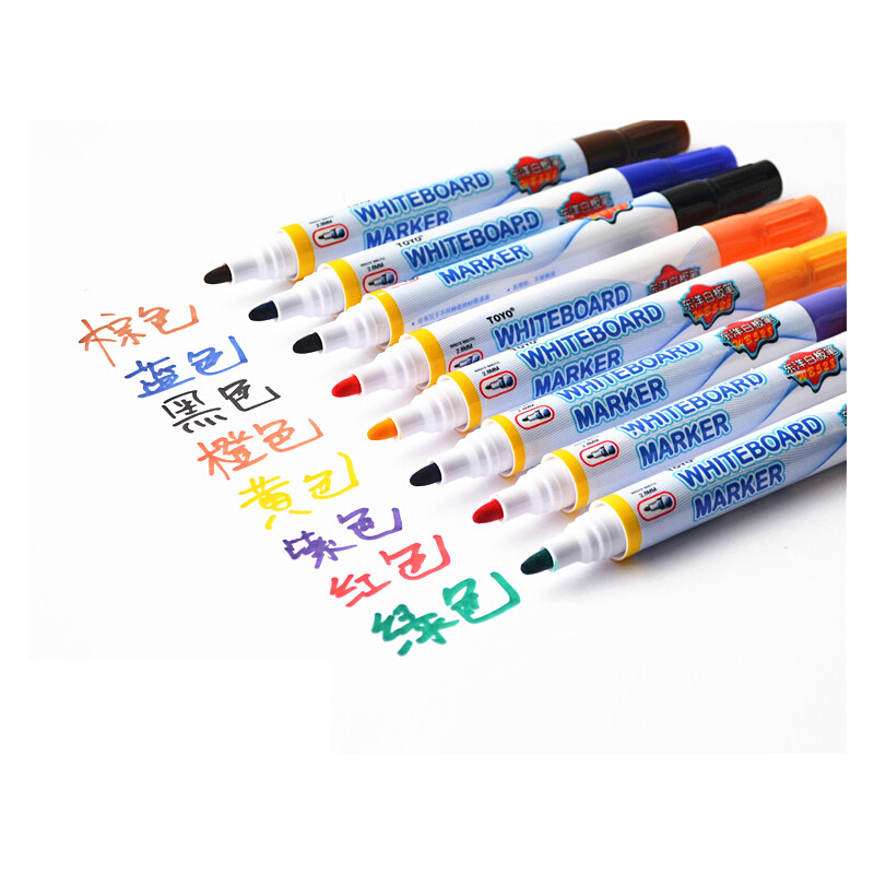 東洋（TOYO） WB-528 白板筆 水性可擦 8色套裝