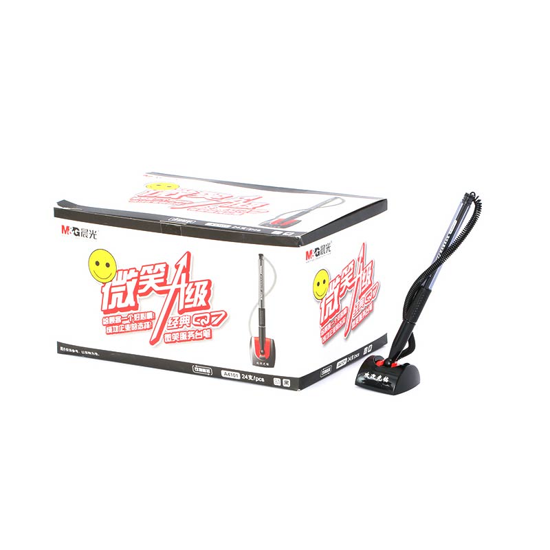 晨光（M&G） AGPA4101 陶瓷球珠臺(tái)筆微笑服務(wù) 黑0.5_http://www.bzsa.cn/img/sp/107/326688ec-c232-4afa-9839-22b277bbcbb4.jpg