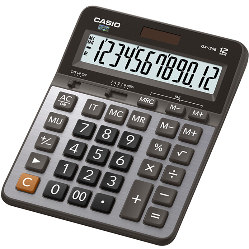 卡西歐（CASIO） GX-120B 商務計算器 超大型機 灰色 GX-120S升級款_http://www.bzsa.cn/img/sp/139/fc54af12-2e61-497f-9df4-8090fc948c57.jpg