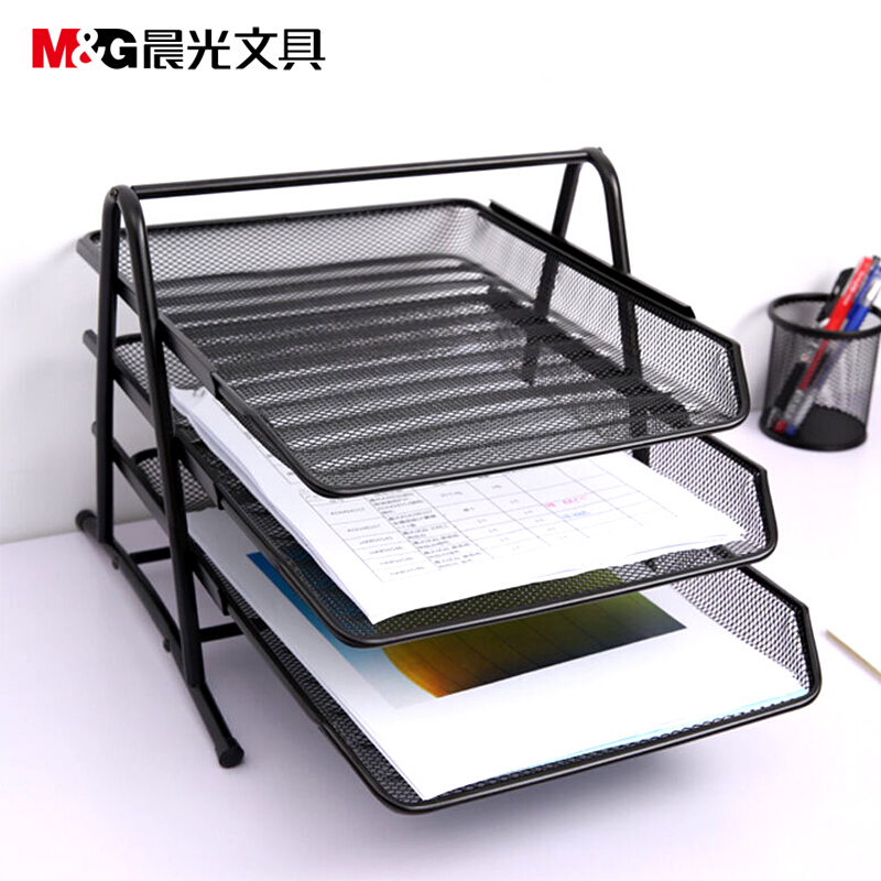 晨光（M&G） ADM94754 三層金屬網(wǎng)格文件盤文件架文件座 黑色_http://www.bzsa.cn/img/sp/146/43e6189f-b9af-424d-bfcb-e3bf54a1035c.jpg