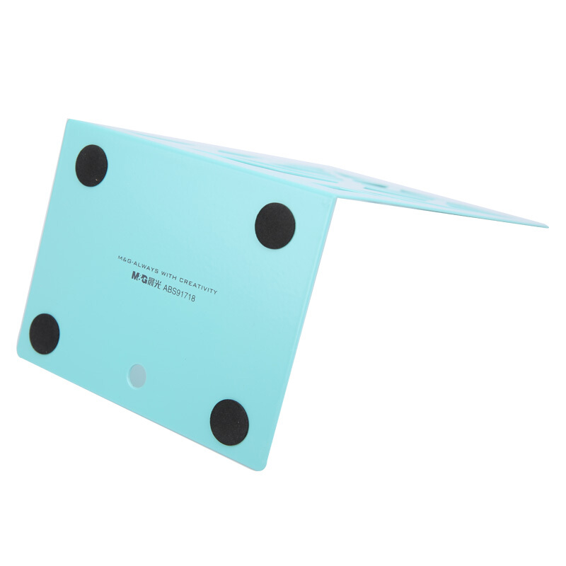 晨光（M&G） ABS91718 樹影金屬鐵書立2片/付 6.8英寸（藍色）_http://www.bzsa.cn/img/sp/159/0a41a181-5005-4012-853b-60dc3510cde1.jpg