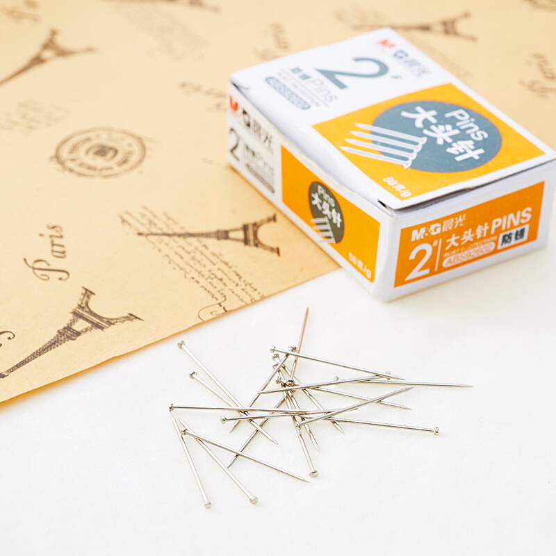 晨光（M&G） ABS92602 2#辦公鍍鎳大頭針50g盒 （單盒裝）_http://www.bzsa.cn/img/sp/160/22b15d2a-414f-4c39-871e-ba3070e1f994.jpg