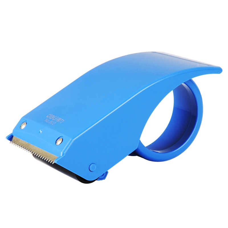 得力（deli） 802 金屬封箱器/打包器/膠帶切割器 適用膠帶寬度60mm（藍(lán)色） 