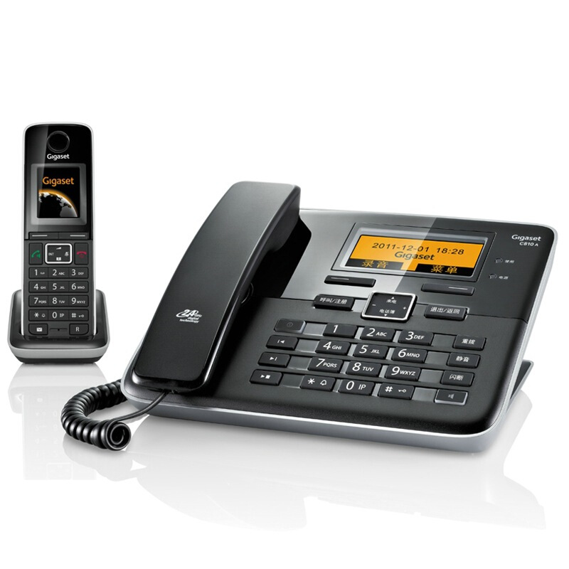 集怡嘉（Gigaset） C810A 原西門子品牌 無(wú)繩數(shù)字答錄電話機(jī)免提通話一拖一子母機(jī)(鋼琴黑)_http://www.bzsa.cn/img/sp/2147/68cfff58-0acb-450b-9e8a-34d733d7fa3f.jpg