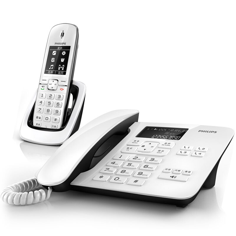 飛利浦（PHILIPS） DCTG492 語音報號黑名單中文數(shù)字子母機一拖一家用辦公會議坐固定固話無線電話機座機無繩電話機（白色）_http://www.bzsa.cn/img/sp/2147/af2d0dc2-2d84-4a70-8e13-4e9972296516.jpg