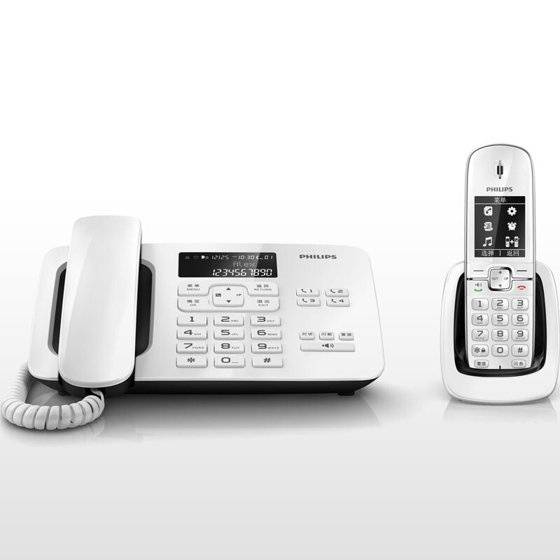 飛利浦（PHILIPS） DCTG492 語音報號黑名單中文數(shù)字子母機一拖一家用辦公會議坐固定固話無線電話機座機無繩電話機（白色）_http://www.bzsa.cn/img/sp/2147/b728aab2-3ad8-4ee4-af84-b0b532d51a7a.jpg