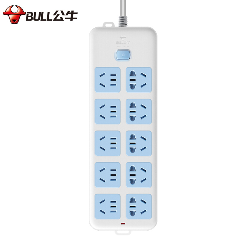 公牛（BULL） GN-110 電源插座/插線板/排插/接線板（10位總控全長(zhǎng)3米 超功率保護(hù)）