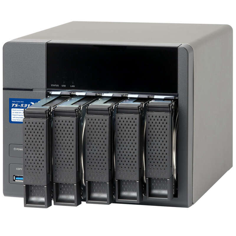 威聯(lián)通（QNAP） TS-531X-2G 高效能四核處理器,內(nèi)建雙10GbE SFP+ 網(wǎng)絡端口 五盤位NAS網(wǎng)絡存儲器（無內(nèi)置硬盤）_http://www.bzsa.cn/img/sp/275/49d56cf4-182f-4f4d-ae32-192e68771023.jpg